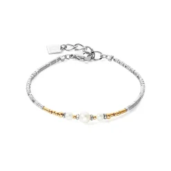COEUR DE LION Perlenarmbänder-Armband Classic Princess Süßwasserperlen Bicolor