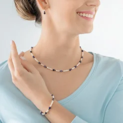 COEUR DE LION Perlenarmbänder-Armband Flow Süßwasserperlen & Sodalithgold