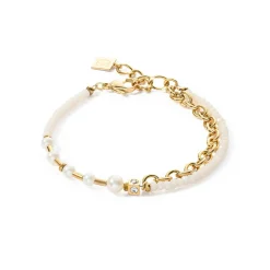 COEUR DE LION Festliche Kollektion-Armband Kette & Pearl Fever Weißgold