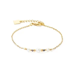 COEUR DE LION Perlenarmbänder-Armband Modern Princess Süßwasserperlen Gold