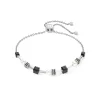 COEUR DE LION Perlenarmbänder-Armband Mysterious Cubes & Pearls Silber-Schwarz