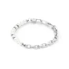 COEUR DE LION Unisex Edition-Armband Pearls Fusion Gliederkette Weiß