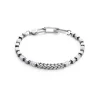 COEUR DE LION Edelsteinarmbänder-Armband Precious Cubes & Chain Weiß-Silber