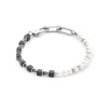 COEUR DE LION Aber-Armband Precious Fusion Pearls Schwarz