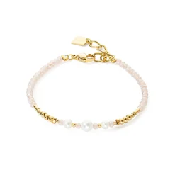 COEUR DE LION Perlenarmbänder-Armband Tropfen Süßwasserperlen Gold