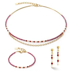 COEUR DE LION Festliche Kollektion-Armband Twinkle Princess Gold-Rot