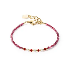 COEUR DE LION Kristallarmbänder-Armband Twinkle Princess Gold-Rot