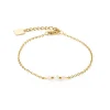 COEUR DE LION Perlenarmbänder-Armband Y Fairy Süßwasserperle Gold