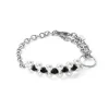 COEUR DE LION Perlenarmbänder-Armband-Choker Mysterious Silber-Schwarz