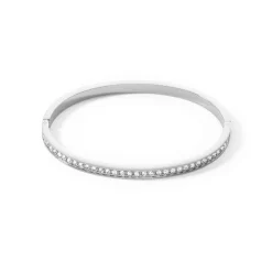 COEUR DE LION Coeur Essentials-Armreif Edelstahl & Kristalle Silber Kristall 17