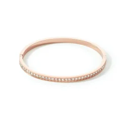 COEUR DE LION Armreifen-Armreif Edelstahl & Kristalle Roségold Kristall 19