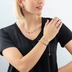 COEUR DE LION Coeur Essentials-Armreif Spikes Silber