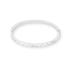 COEUR DE LION Armreifen-Armreif Spikes Silber
