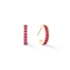 COEUR DE LION Ohrstecker-Creolen 15 Edelstahl & Kristalle Gold Pink