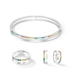 COEUR DE LION Coeur Essentials-Eternal Unity Armreif Silber-Mehrfarbig