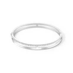 COEUR DE LION Armreifen-Eternal Unity Armreif Silber-Kristall