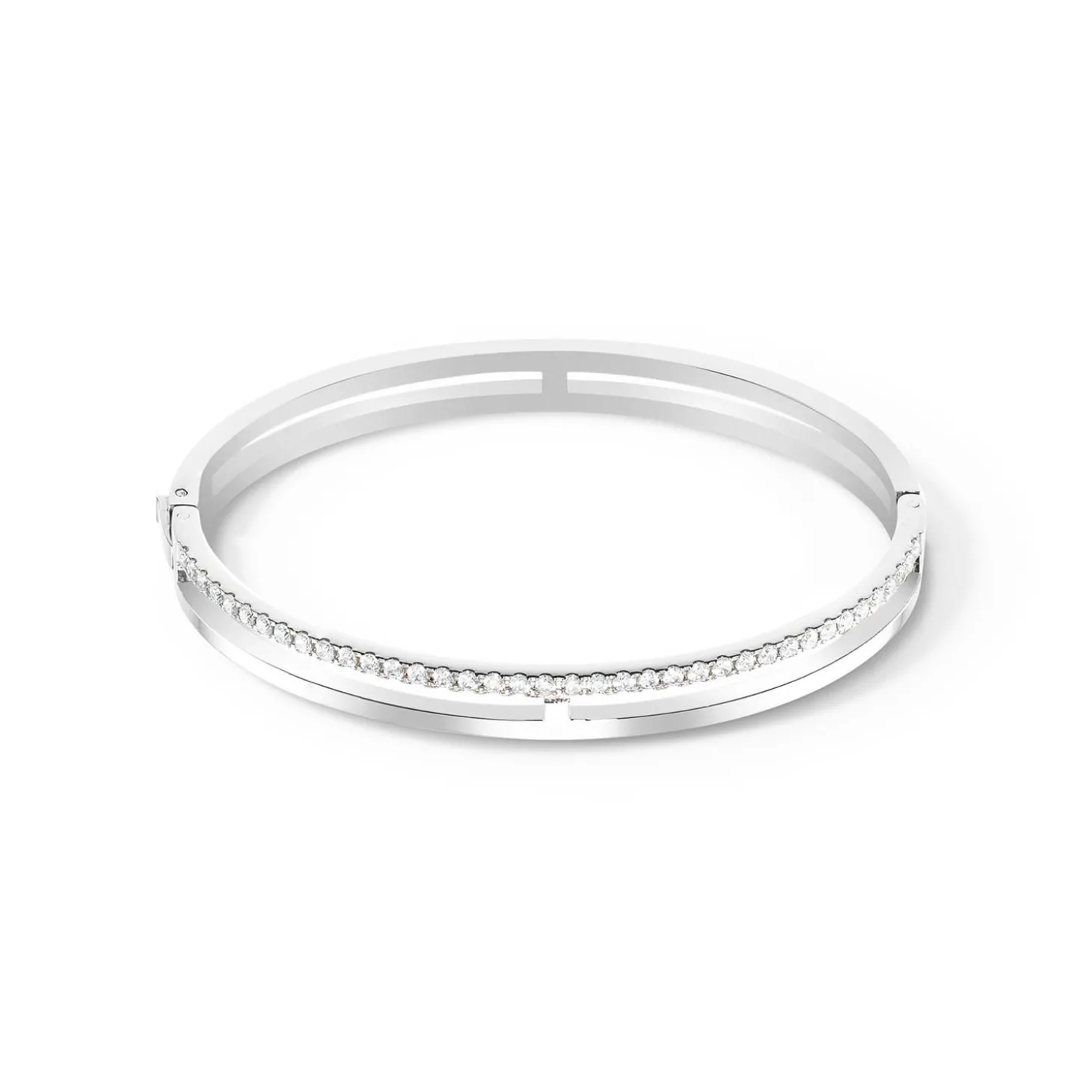 COEUR DE LION Armreifen-Eternal Unity Armreif Silber-Kristall