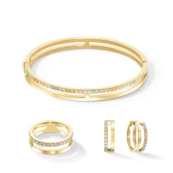 COEUR DE LION Armreifen-Eternal Unity Armreif Silber-Mehrfarbig Pastell