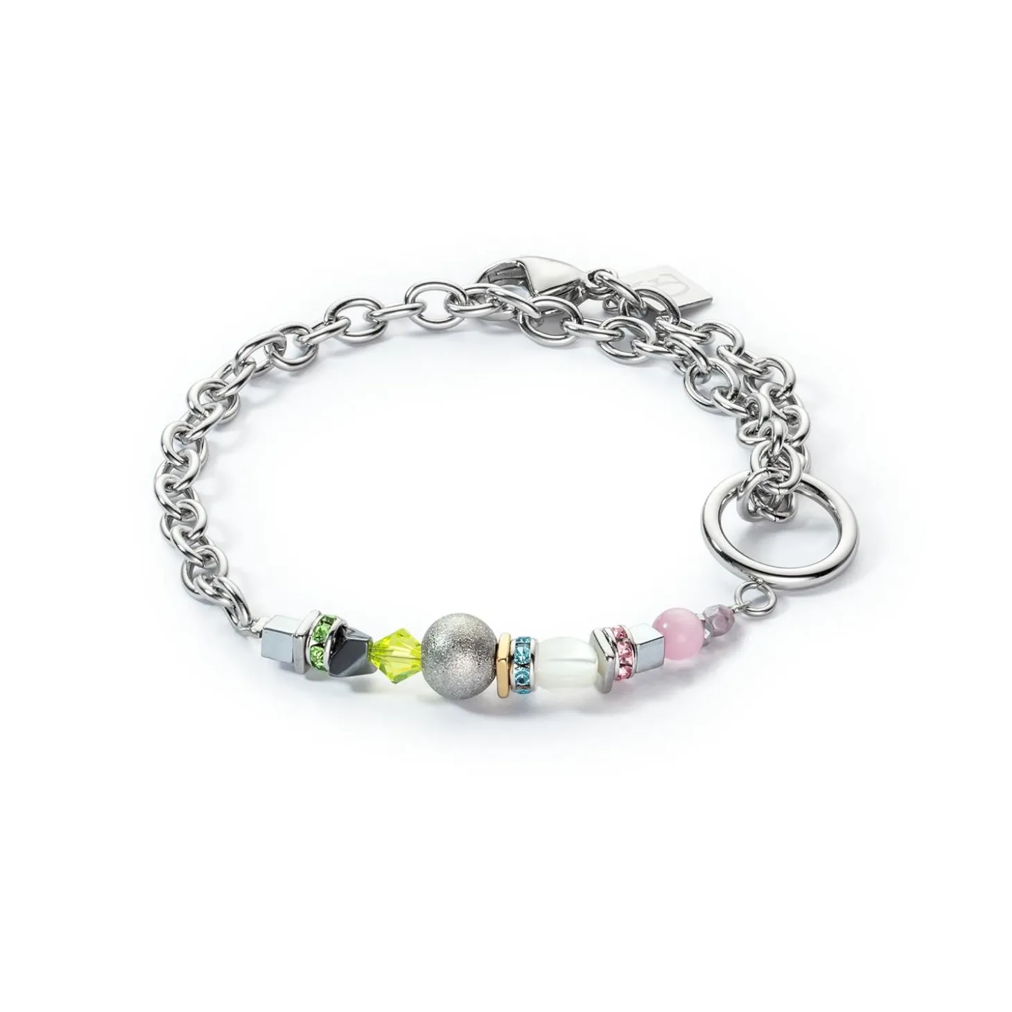 COEUR DE LION Echter Stein-Gentle Guardian Armband Pastell
