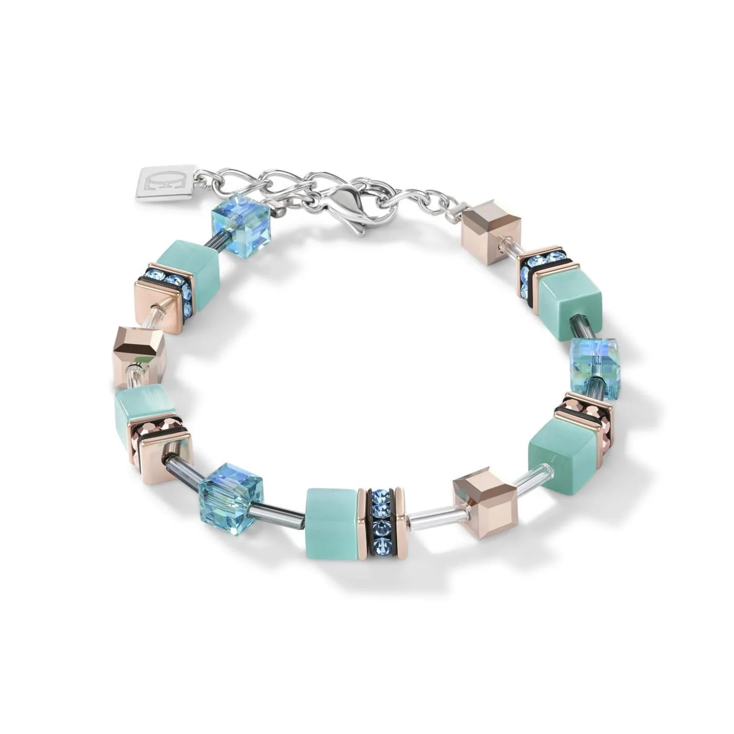 COEUR DE LION Geocube® Tone&In&Tone-Geocube® Armband Aqua