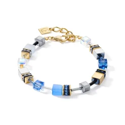 COEUR DE LION Geocube® Armbänder-Geocube® Armband Blau-Gold