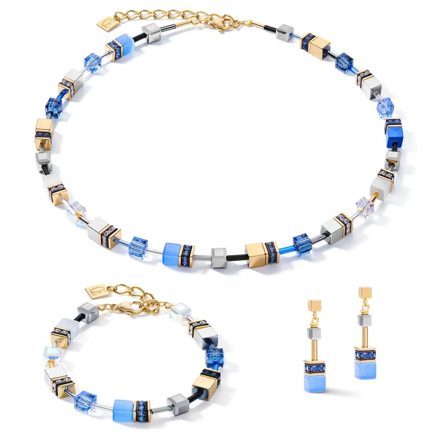 COEUR DE LION Geocube® Armbänder-Geocube® Armband Blau-Gold