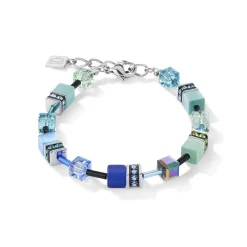 COEUR DE LION Geocube® Tone&In&Tone-Geocube® Armband Blau-Grün