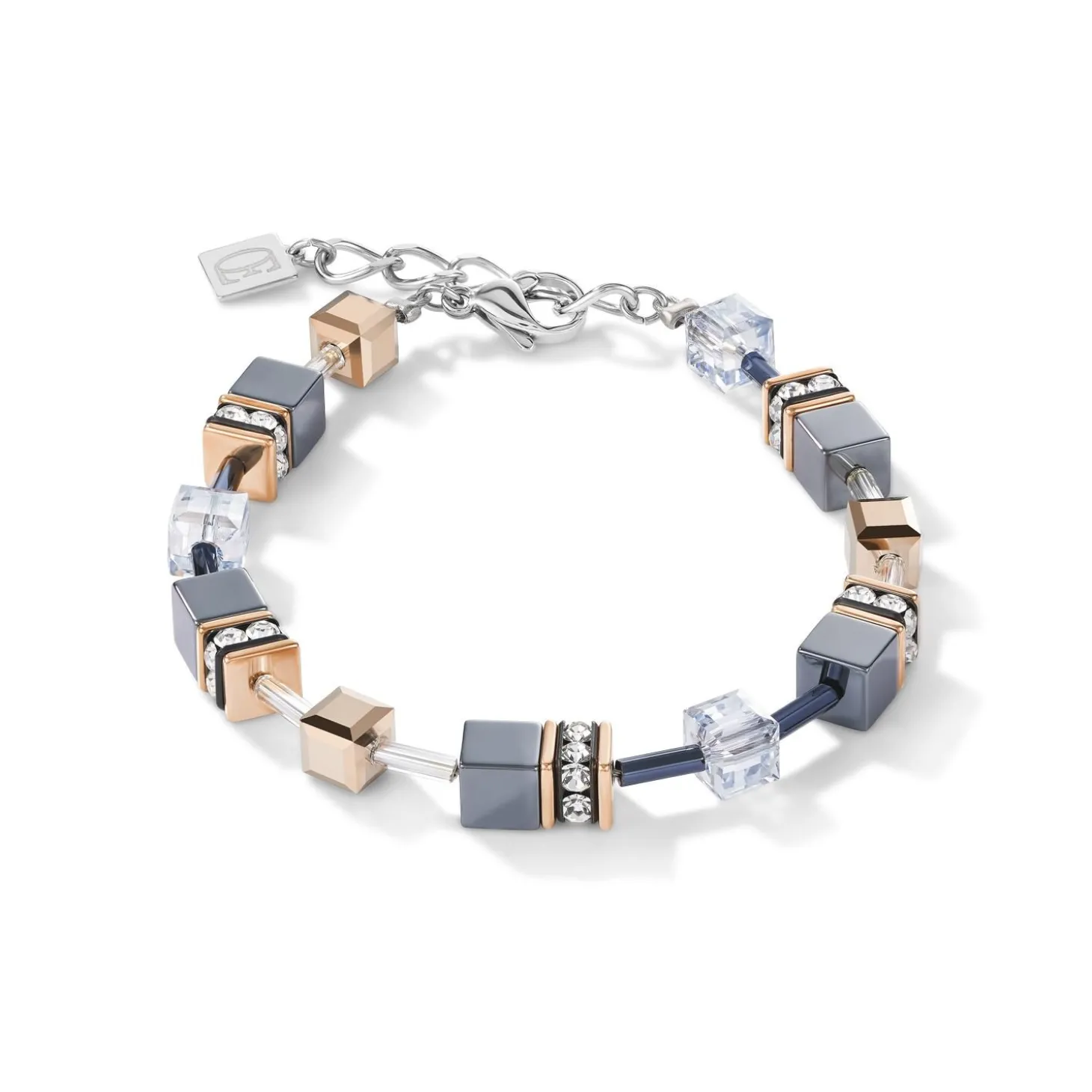 COEUR DE LION Geocube® Tone&In&Tone-Geocube® Armband Eisblau