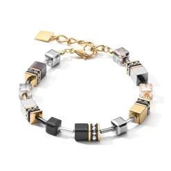 COEUR DE LION Geocube® Armbänder-Geocube® Armband Grau-Gold