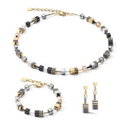 COEUR DE LION Geocube® Armbänder-Geocube® Armband Grau-Gold