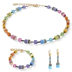 COEUR DE LION Geocube® Mehrfarbig-Geocube® Armband Mehrfarbiges Regenbogengold