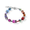 COEUR DE LION Geocube® Mehrfarbig-Geocube® Armband Mehrfarbiger Regenbogen