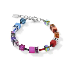 COEUR DE LION Geocube® Mehrfarbig-Geocube® Armband Mehrfarbiger Regenbogen