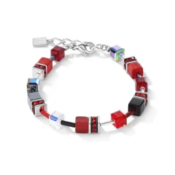 COEUR DE LION Geocube® Tone&In&Tone-Geocube® Armband Rot-Hämatit