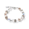 COEUR DE LION Geocube® Tone&In&Tone-Geocube® Armband Weiß