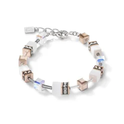 COEUR DE LION Geocube® Tone&In&Tone-Geocube® Armband Weiß