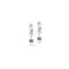 COEUR DE LION Ohrstecker-Geocube® Fusion Charm Creolen Silber-Pastell
