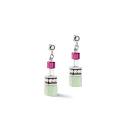 COEUR DE LION Echter Stein-Geocube® Fusion Ohrringe Mehrfarbiger Edelstein