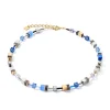 COEUR DE LION Geocube® Halsketten-Geocube® Halskette Blau-Gold