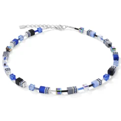 COEUR DE LION Geocube® Halsketten-Geocube® Halskette Kobaltblau