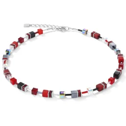 COEUR DE LION Geocube® Halsketten-Geocube® Halskette Rot-Hämatit