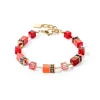 COEUR DE LION Festliche Kollektion-Geocube® Iconic Armband Gold Rot