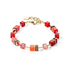 COEUR DE LION Geocube® Armbänder-Geocube® Iconic Armband Gold Rot