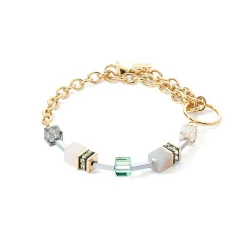 COEUR DE LION Geocube® Mehrfarbig-Geocube® Iconic Boho Armband Gold-Mehrfarbig