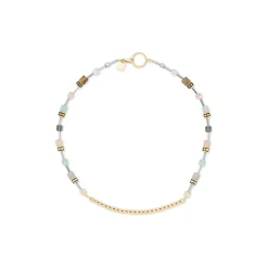 COEUR DE LION Multiwear-Halsketten-Geocube® Iconic Boho Halskette Gold-Mehrfarbig