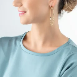 COEUR DE LION Geocube® Mehrfarbig-Geocube® Iconic Boho Ohrringe Gold-Mehrfarbig