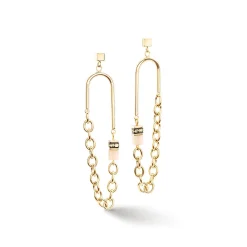 COEUR DE LION Wasserfall-Ohrringe-Geocube® Iconic Boho Ohrringe Gold-Mehrfarbig