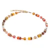 COEUR DE LION Geocube® Halsketten-Geocube® Iconic Halskette Sunset Gold
