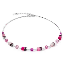 COEUR DE LION Geocube® Halsketten-Geocube® Iconic Lite Halskette Magenta