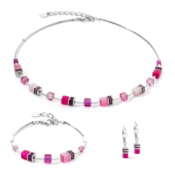 COEUR DE LION Geocube® Halsketten-Geocube® Iconic Lite Halskette Magenta